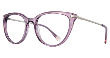 Buxton Eyeglasses BX407 Crystal Purple/CRY PUR
