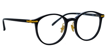 Linda Farrow LF59LB FORSTER BLACK/YELLOW GOLD/001