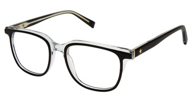 Elton John Eyewear Eyeglasses Stanley BLACK CRYSTAL/1