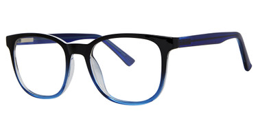 Modern Plastics II Eyeglasses LARA Black Blue Crystal fade