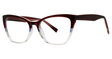 Modern Plastics I Eyeglasses ARTSY Burgundy/Blue/Crystal