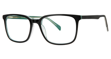 Giovani di Venezia Eyeglasses VERSATILE Black/Teal/Crystal