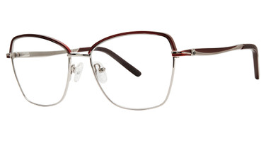 Genevieve Boutique TOPIC Burgundy/Silver