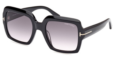 Tom Ford FT1082 shiny black / gradient smoke/01B