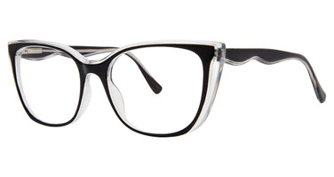 Modern Plastics II Eyeglasses VALENTINA Black/Crystal