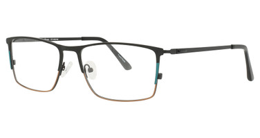 Encore Vision Eyeglasses TS100 Black/Teal/Brown