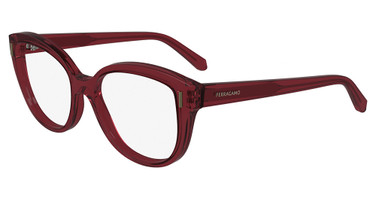 Ferragamo Eyeglasses SF2994 TRANSPARENT BURGUNDY/612