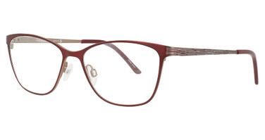 Joan Collins-Titanium Eyeglasses 9819 Burgundy
