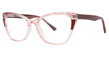 Modern Times Eyeglasses JORDYN Burgundy Crystal