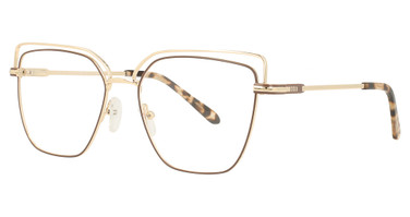 BLUSH VISION Eyeglasses ZAV BRN/GOLD