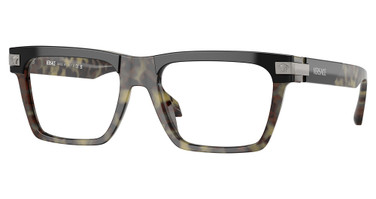 Versace Eyeglasses VE3354 DARK HAVANA/5456