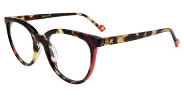 Yalea Eyeglasses VYA133V Shiny Havana/Soya 05AW