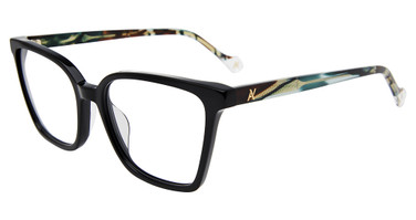 Yalea Eyeglasses VYA134 Shiny Black 0700