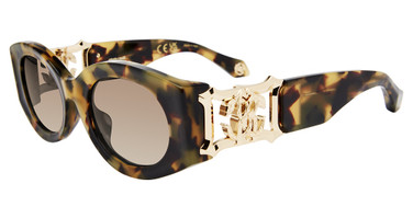 Roberto Cavalli Eyeglasses SRC064 Shiny Vintage Havana 0AGG