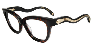Roberto Cavalli Eyeglasses VRC072 Shiny Dark Havana 01AY