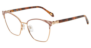 Just Cavalli Eyeglasses VJC072 Shiny Copper Gold w/Colored Parts 02AM