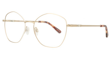 Easyclip Eyeglasses EC650 Satin Gold & White/10