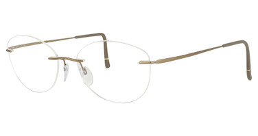 Silhouette Eyeglasses 5599 Modified Oval Nebula Taupe/8540