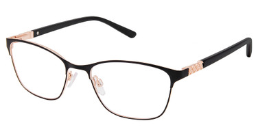 Superflex Eyeglasses SF-657 BLACK ROSE GOLD/M100