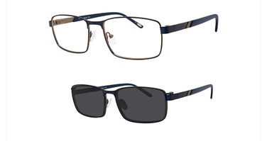 AirMag Eyeglasses AIRMAG A6262 Matte Navy/Gun/C1