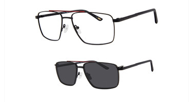 AirMag Eyeglasses AIRMAG A6263 Matte Black/C1
