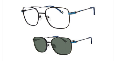 AirMag Eyeglasses AIRMAG A6264 Matte Black/Blue/C1