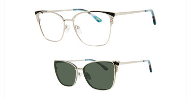 AirMag Eyeglasses AIRMAG A6269 Black/Silver Teal Demi/C1