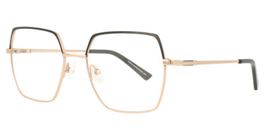 HeadLines Eyeglasses HL-1551 GOLD/BLACK/C3