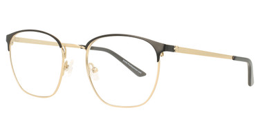 HeadLines Eyeglasses HL-1555 BLACK/ROSEGOLD/C1