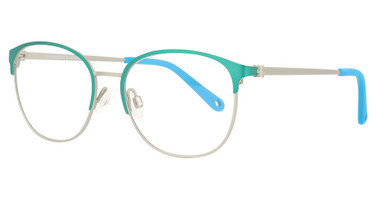 Indii Kids Eyeglasses IN21 TEAL/GUN/C1