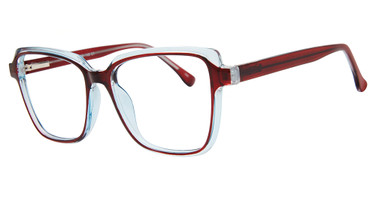 Smart Eyeglasses SMART S2883 Burgundy/Blue Crystal/C1