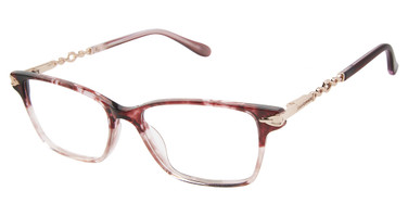 Lulu Guinness Eyeglasses L956 Burgundy/BUR