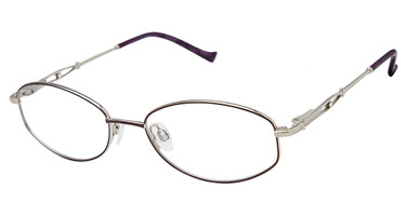 Tura Eyeglasses R707 eggplant/silver/EGG