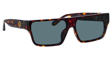 Linda Farrow Eyeglasses LFL1501S BRADY DK T-SHELL/ LGHT GLD/ DEEP GRN/003