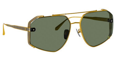 Linda Farrow LFL1505S AMAR YELLOW GOLD/ WHITE GOLD/ GREEN/003