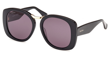 MaxMara Eyeglasses MM0092 shiny black / smoke/01A