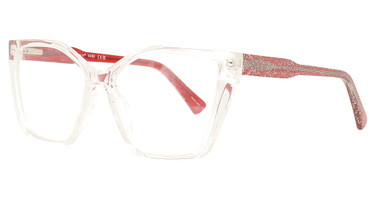 Enhance Eyeglasses 4483 Crystal Red