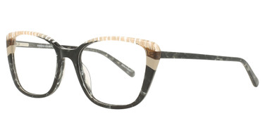 Paradox Eyeglasses P5097 Black & Transparent Marble Black/90