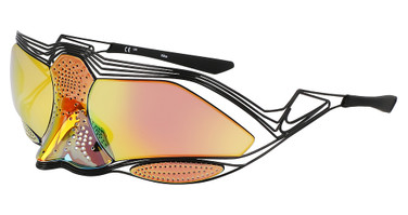 Nike Eyeglasses NIKE ZEUS EV24022 MATTE BLACK / ROAD ORANGE MIR/008