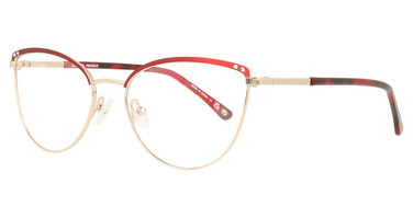 Bulova Eyewear Eyeglasses Pomeroy Red/Gold