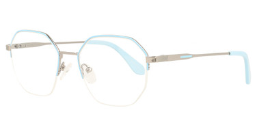 Adin Thomas Eyeglasses AT-632 Sky / Chrome/1