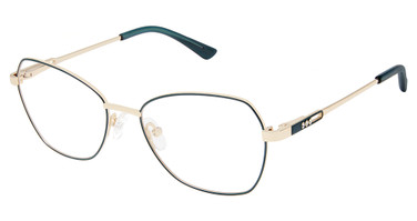 Superflex Eyeglasses SF-1177T TEAL GOLD/S204