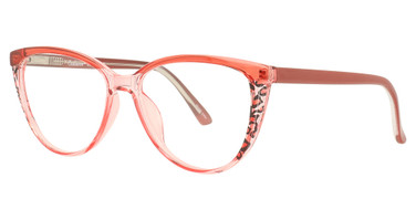 Enhance Eyeglasses 4465 Burgundy Leopard
