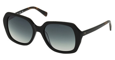 Kenneth Cole New York Eyeglasses KC00057 shiny black / green polarized/01R