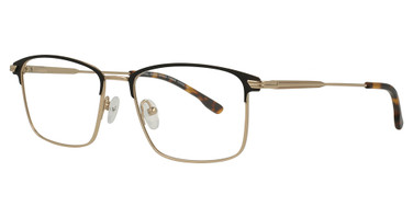MICHAEL ADAMS Eyeglasses MA-636 BLACK/GOLD
