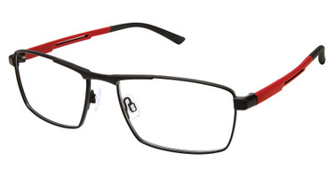 Evatik Eyeglasses EVATIK 9289 BLACK CRIMSON/M100