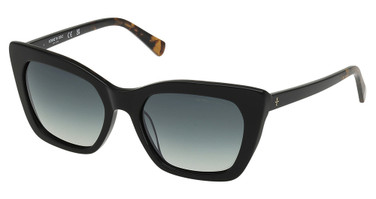 Kenneth Cole New York Eyeglasses KC00056 shiny black / green polarized/01R