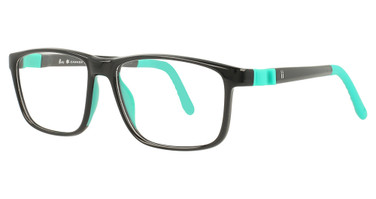 Indii Kids Eyeglasses IN35-MARBLES BLACK/TURQ/C3
