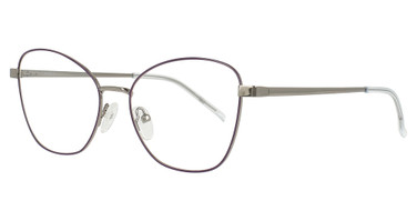 Vue Eyeglasses V1136 PURPLE/GUN/C1