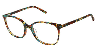 Steel + Tate Eyeglasses SLTA-0015 HAVANA AQUA/S404